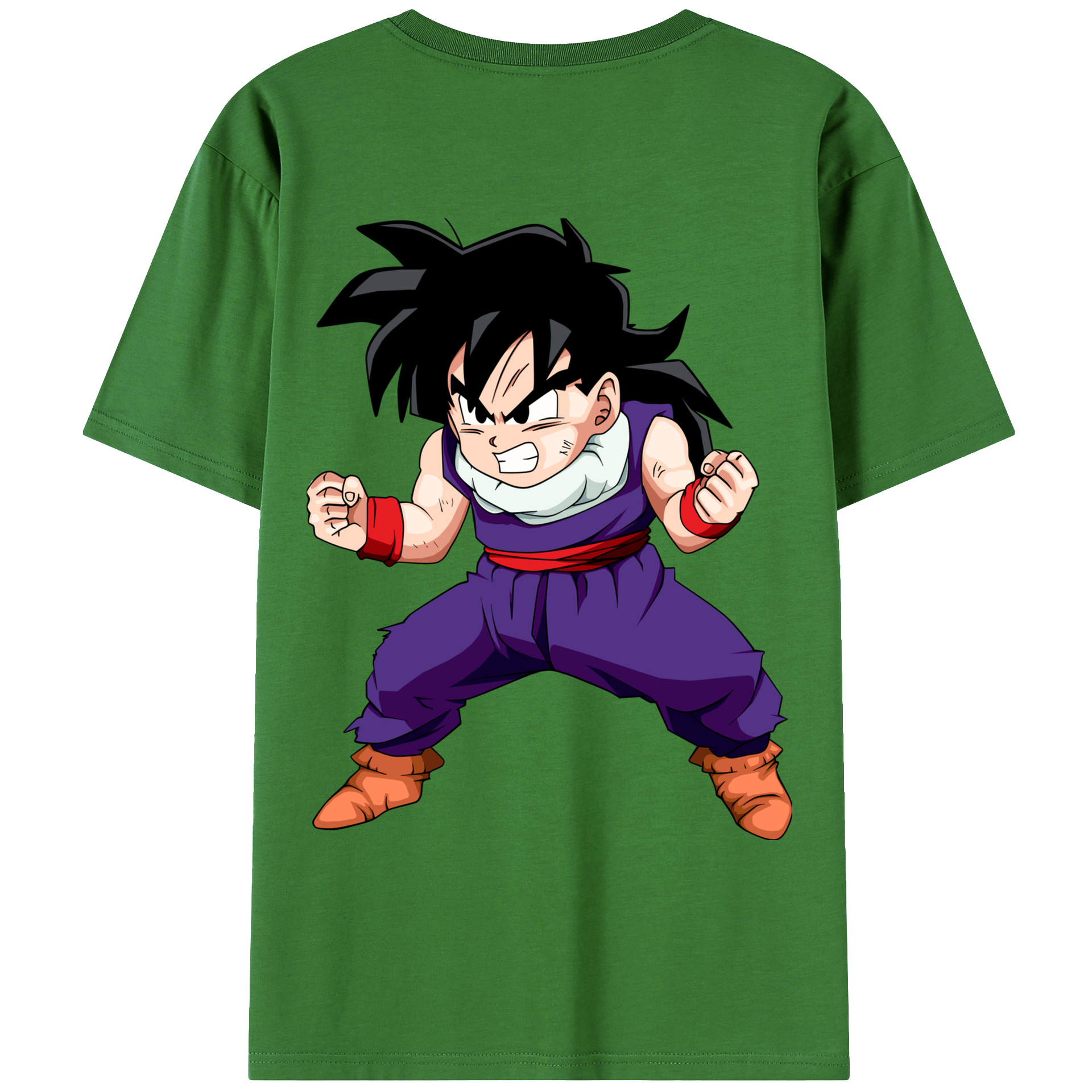 （画像用） ドラゴンボール 孫 悟飯（そんごはん）DRAGON BALL Son Gohan レディース半袖Tシャツ(バックプリント)